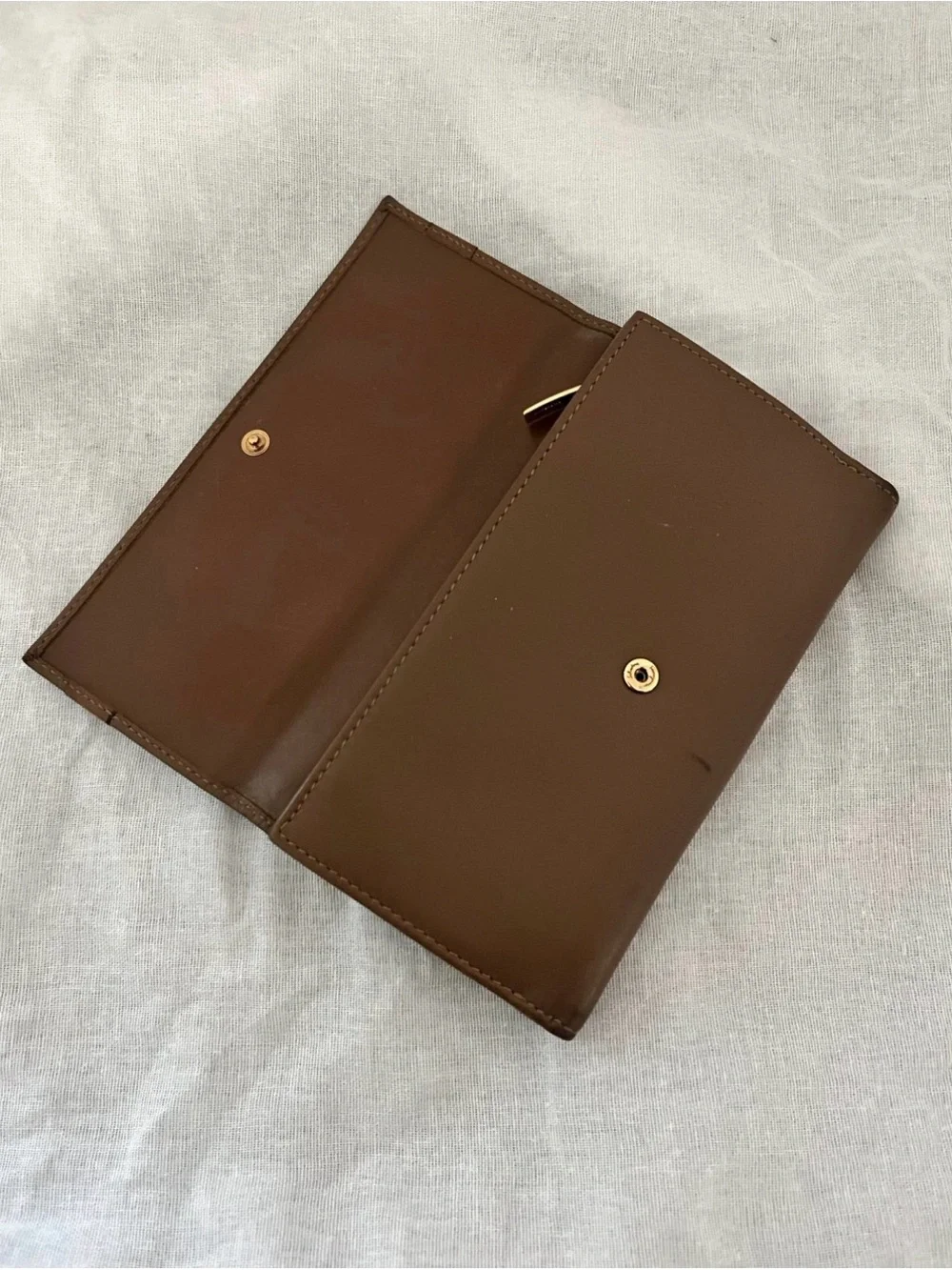Salvatore Ferragamo Brown Leather Continental Wallet